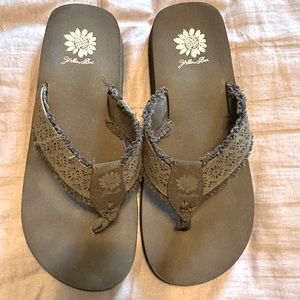 Yellow box Flip Flops